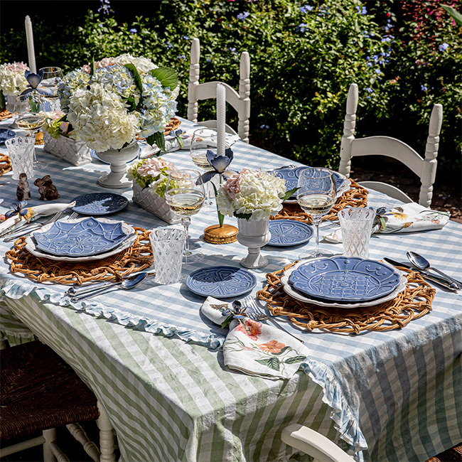 Juliska Jardins du Monde Side/Cocktail Plate - Assorted Set/4 | Chambray