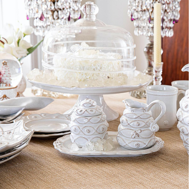 Juliska Jardins Du Monde Creamer/Sugar Set | Whitewash