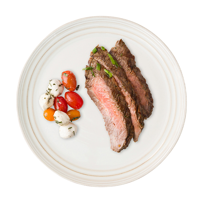 Juliska Bilbao Dinner Plate | Whitewash with food