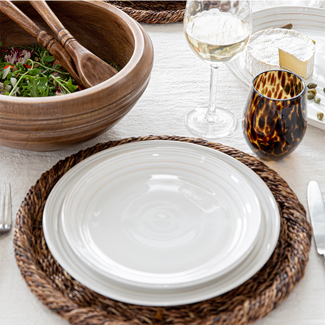 Juliska Bilbao Dessert/Salad Plate | Whitewash in situ