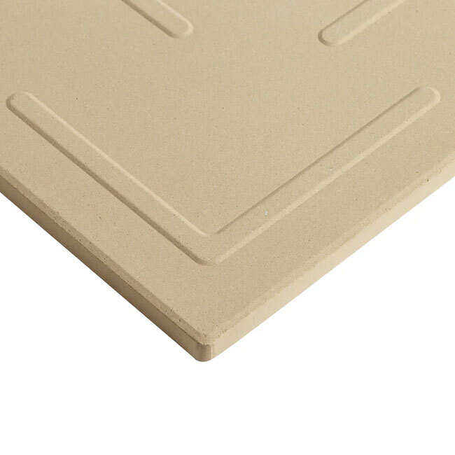 Old Stone Pizza Kitchen Rectangle Pizza Stone, 14” x 16” - underside detail