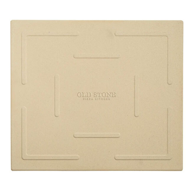 Old Stone Pizza Kitchen Rectangle Pizza Stone, 14” x 16” - underside
