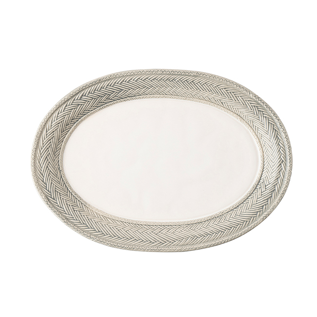 Juliska Le Panier 17-Inch Oval Platter - Grey Mist