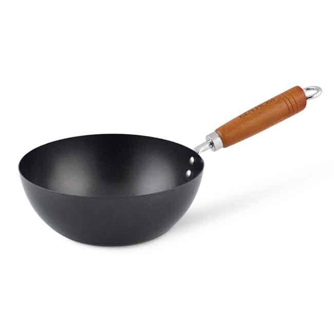 Product Ken Hom Classic Non-Stick Carbon Steel Mini Wok, 7.75”