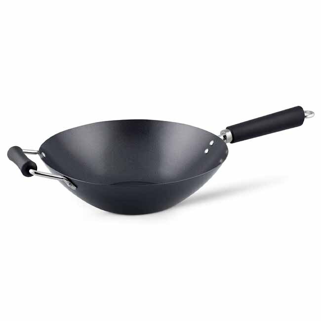 Ken Hom Excellence Non-stick Carbon Steel Wok, 12”