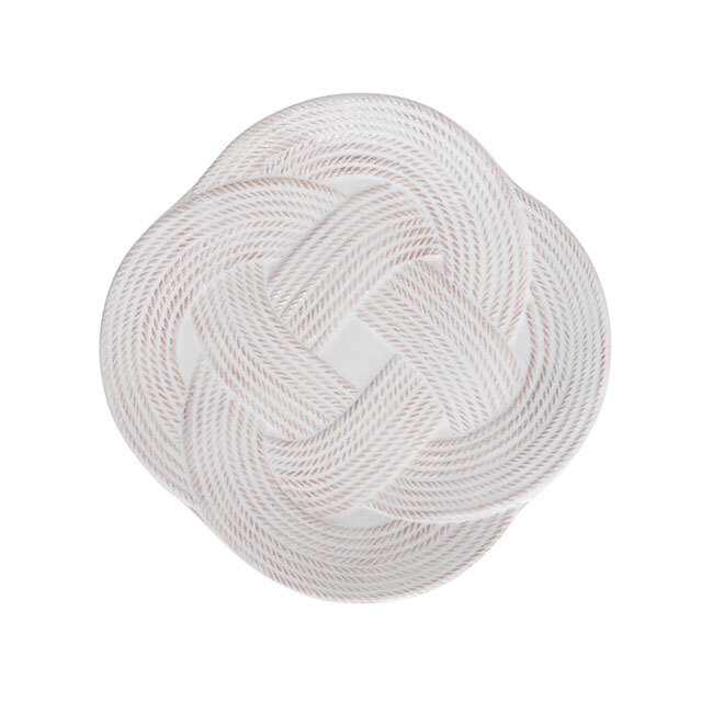 Product Juliska Le Panier Mystic Knot Dessert/Salad Plate | Whitewash