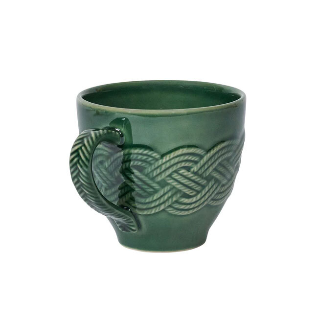 Juliska Le Panier Mystic Knot Mug | Basil - handle