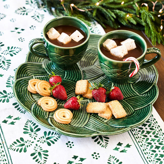 Juliska Le Panier Mystic Knot Mug | Basil pair with plate