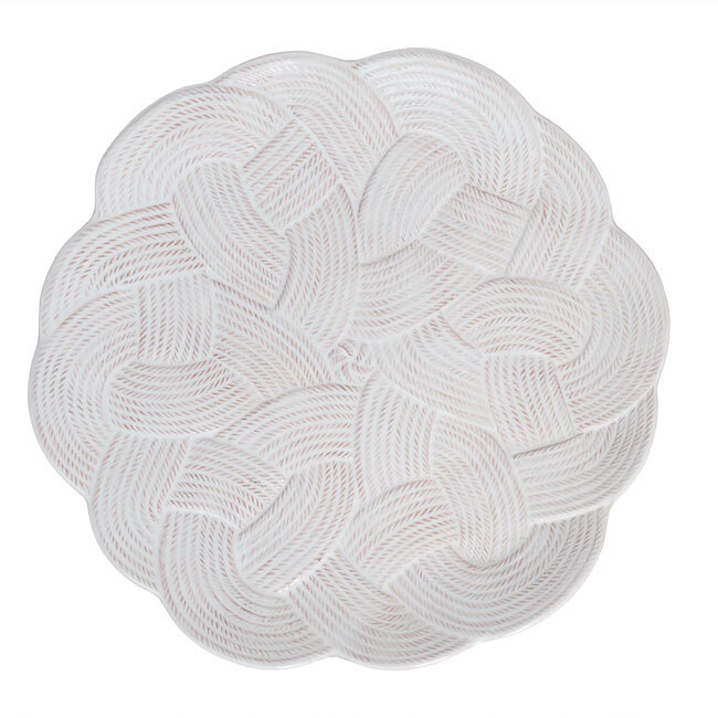 Product Juliska Le Panier Mystic Knot Charger/Platter | Whitewash