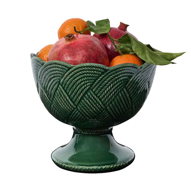 Juliska Le Panier Mystic Knot Footed Bowl | Basil in use