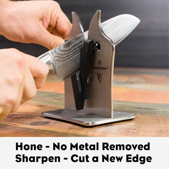 Brød & Taylor Professional VG2 Knife Sharpener	- Hone & Sharpen