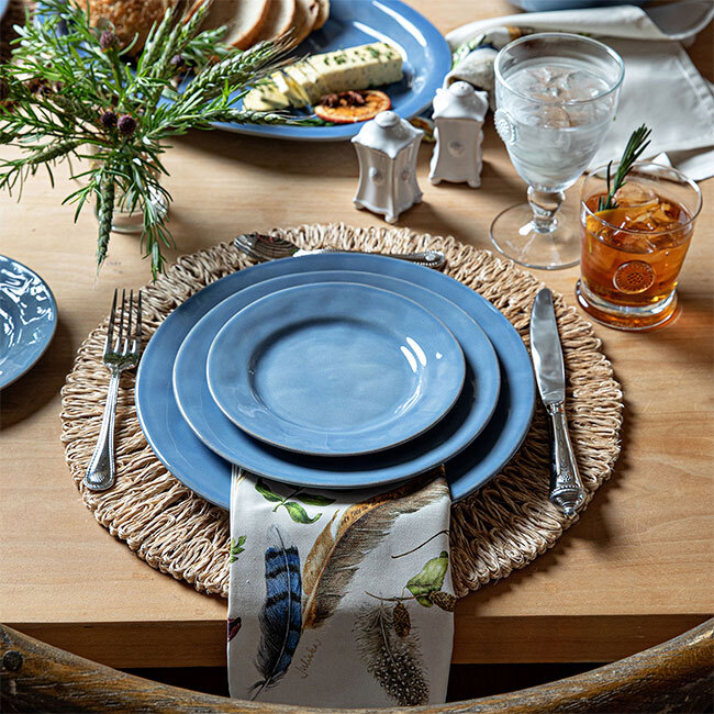 Juliska Puro Dessert/Salad Plate - Chambray - Place Setting