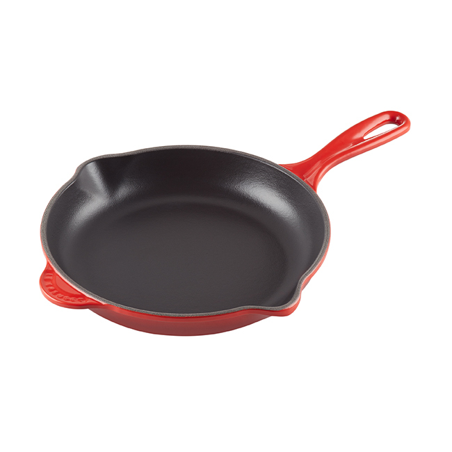 Le Creuset Classic 9 inch Enameled Cast Iron Skillet | Cerise Red