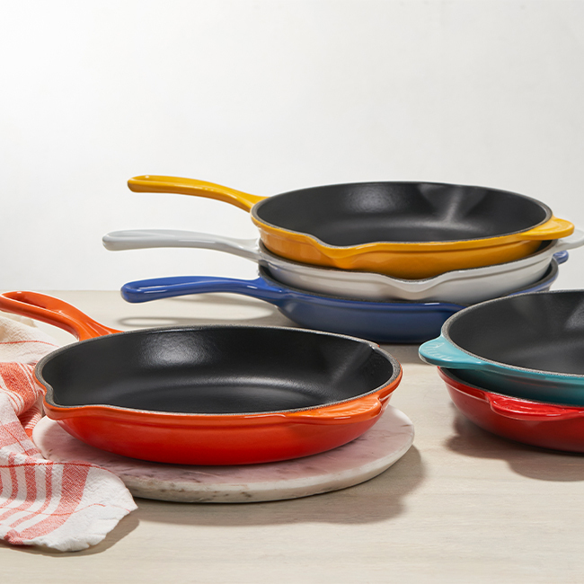 Le Creuset Classic 9 inch Enameled Cast Iron Skillets