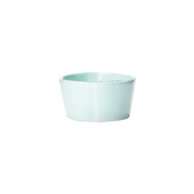 Vietri Lastra Condiment Bowl | Aqua