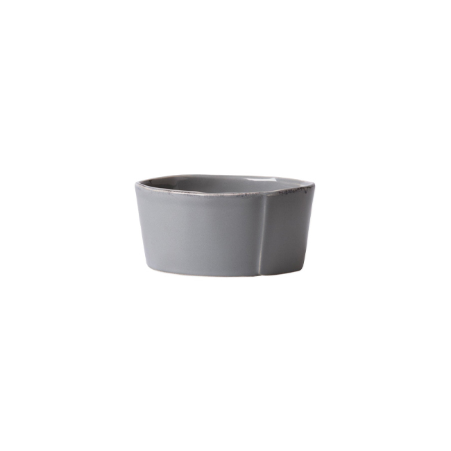 Vietri Lastra Condiment Bowl | Gray