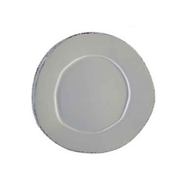 Vietri Lastra European Dinner Plate - Gray
