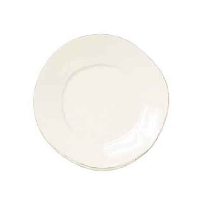 Vietri Lastra European Dinner Plate - Linen