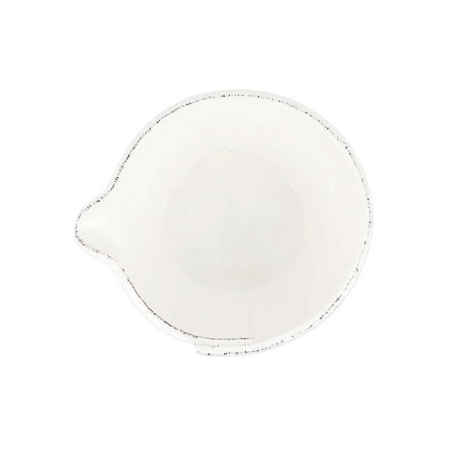 Vietri Lastra White Small Mixing Bowl - top