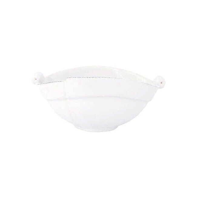 Vietri Lastra White Two-Part Olive Bowl
