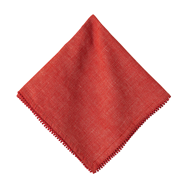 Juliska Berry Trim Napkin | Red