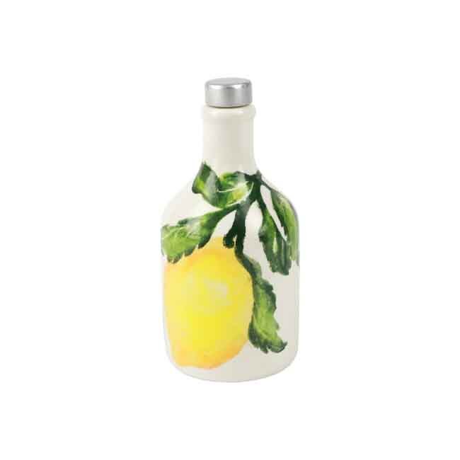 Vietri Limoni Olive Oil Bottle - Front