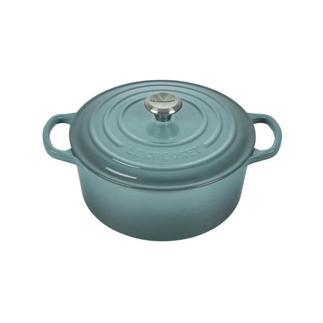 Le Creuset 5.5 Quart Signature Round Dutch Oven - White