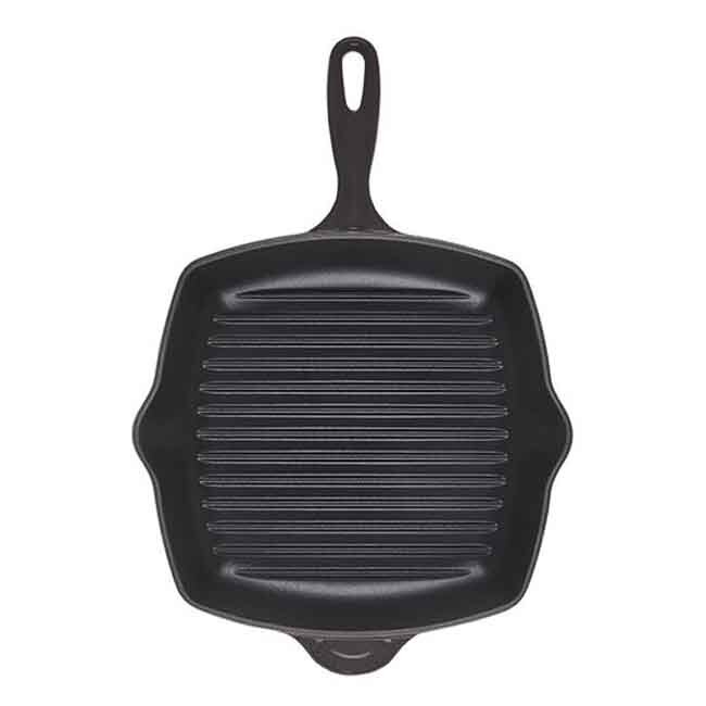 Le Creuset Signature Cast-Iron Square Grill Pan & Press Set