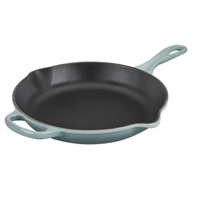 Le Creuset Signature 11.75 Inch Cast Iron Round Skillet | Sea Salt