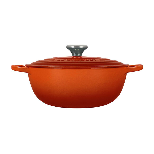Le Creuset Signature 7.5 Qt Round Chef’s Oven | Flame - side