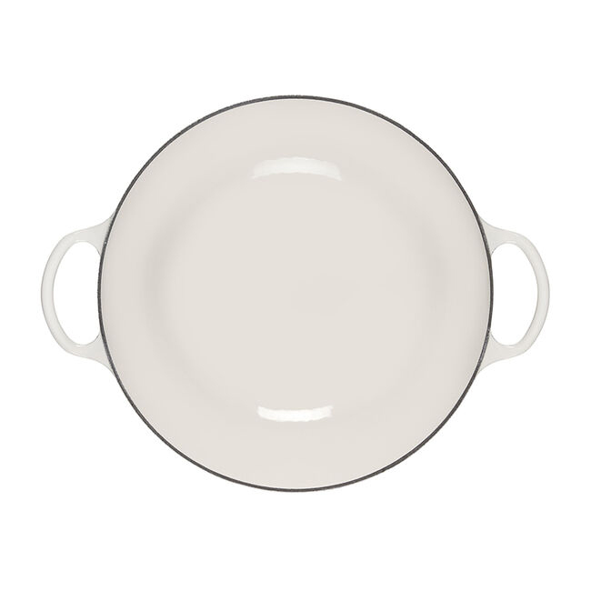 Le Creuset Signature 7.5 Qt Round Chef’s Oven | White - inside