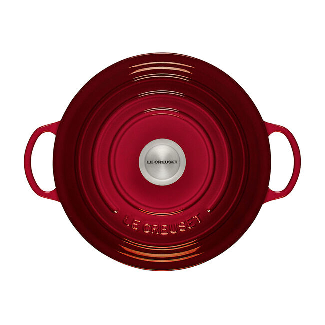 Le Creuset Signature 7.5 Qt Round Chef’s Oven | Cerise - top