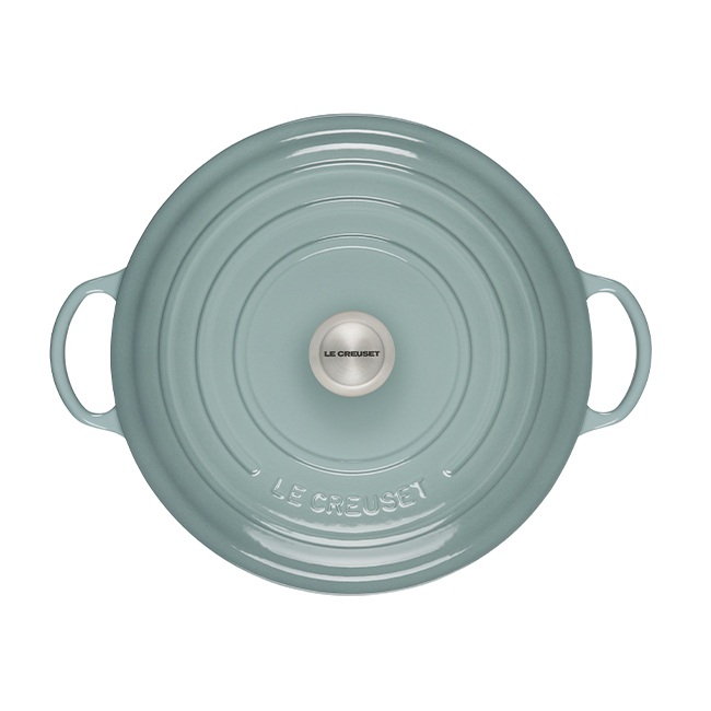 Le Creuset Signature 7.5 Qt Round Chef’s Oven | Sea Salt - top