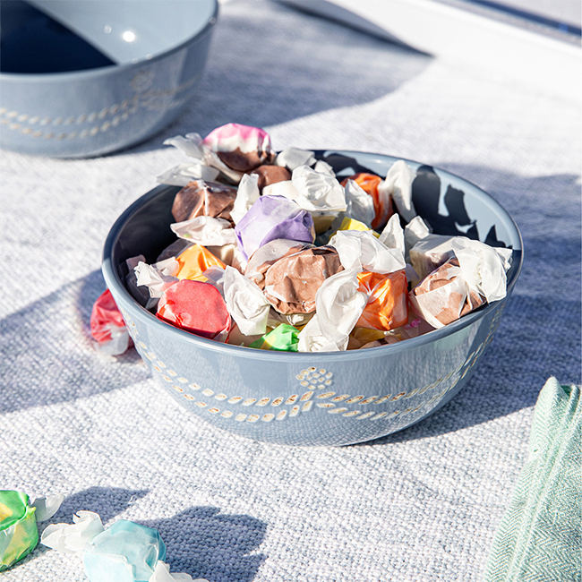 Juliska Berry & Thread Melamine Cereal/Ice Cream Bowl | Chambray