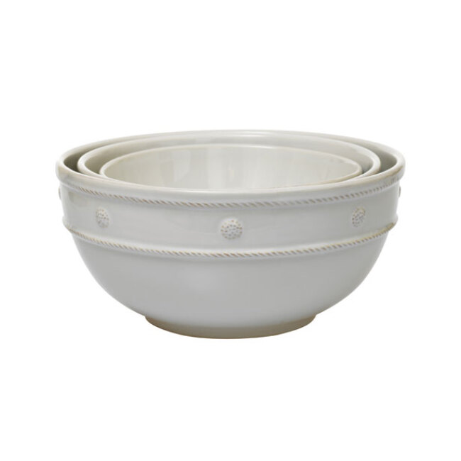 Juliska Berry & Thread Whitewash 3-Piece Mixing Bowl Set