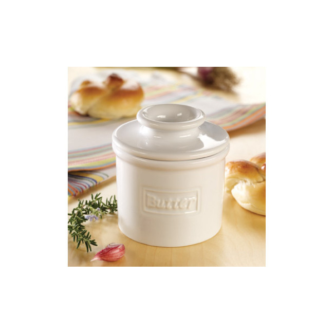 Butter Bell Crock in White