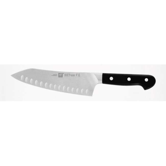 Zwilling J A Henckels PRO 7&quot; Hollow Edge Rocking Santoku Knife