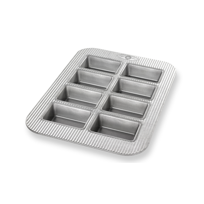 USA Pan Commercial 8 Well Mini-Loaf Pan