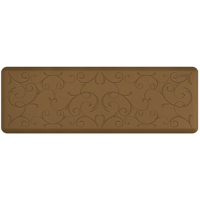 WellnessMats Original Anti-Fatigue Floor Mat 6' x 2' Brown