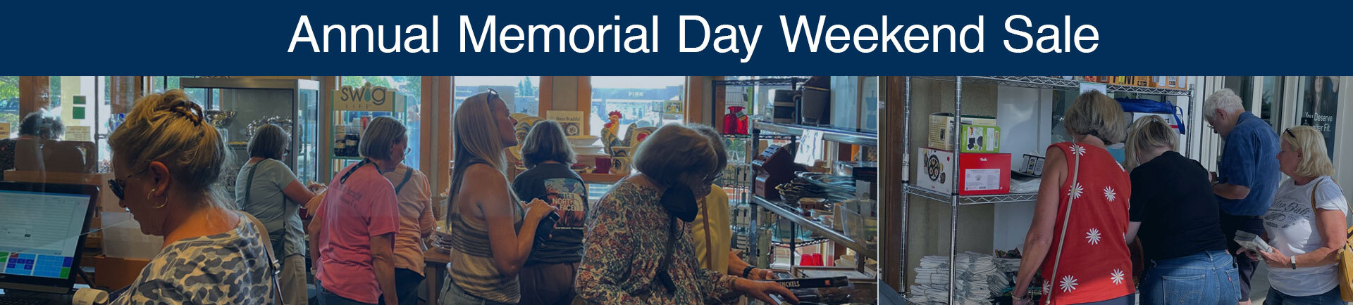 The Extra Ingredient Annual Memorial Day Weekend Sale Banner