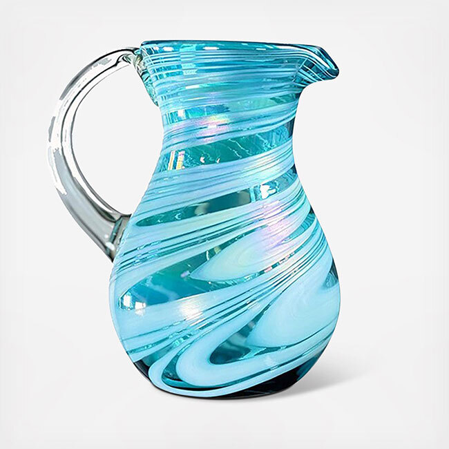 Pacific Merchants Aqua Swirl Pitcher