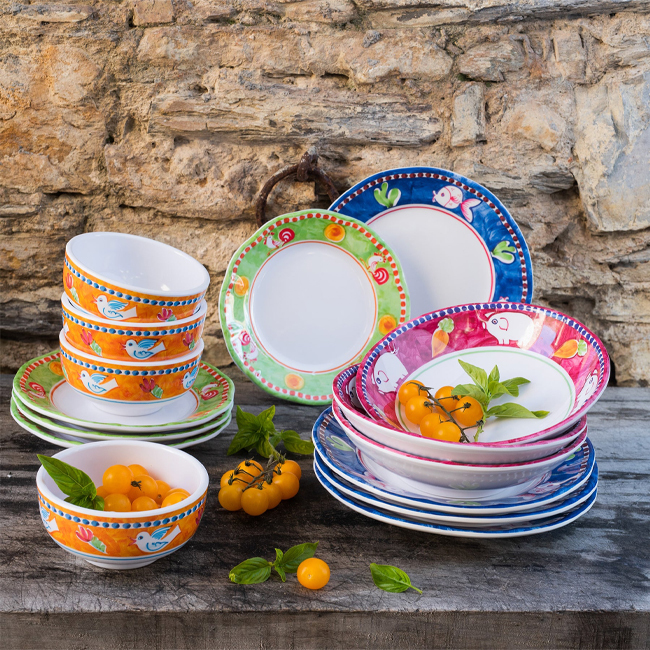 Vietri Campagna Melamine Dinner Plate | Pesce lifestyle