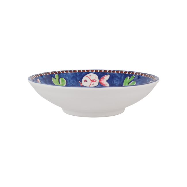 Vietri Campagna Melamine Pasta Bowl | Pesce - side