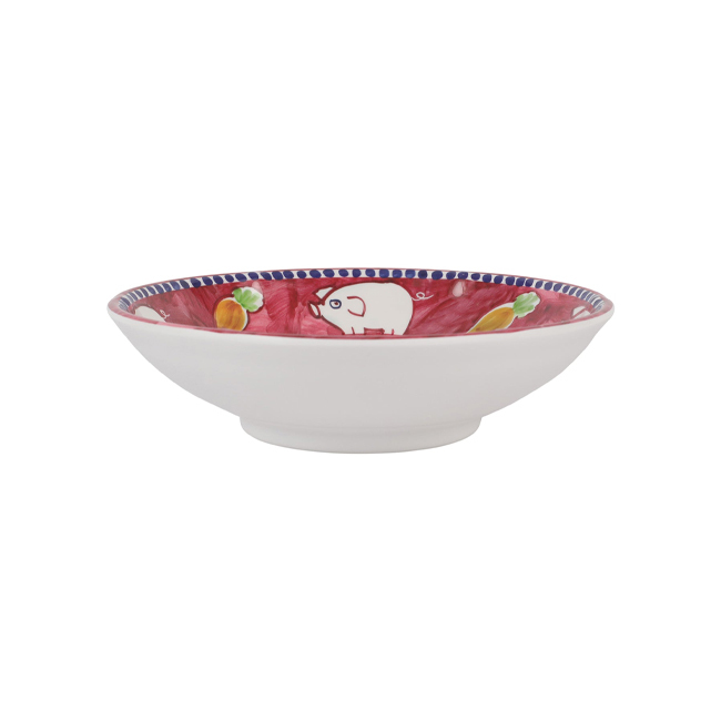 Vietri Campagna Melamine Pasta Bowl | Porco - side