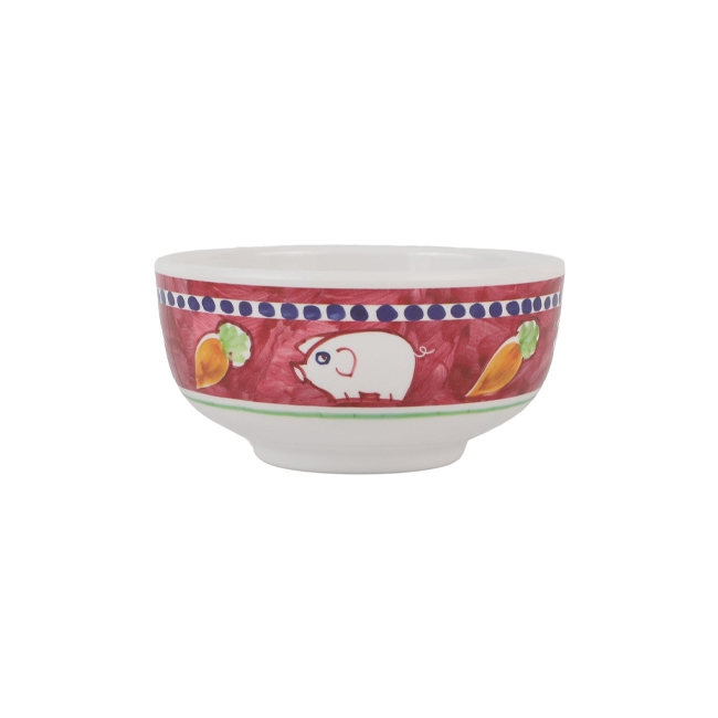 Vietri Campagna Melamine Cereal Bowl | Porco - side