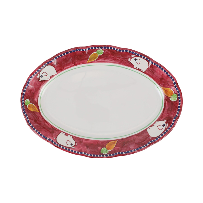 Product Vietri Campagna Melamine Oval Platter | Porco