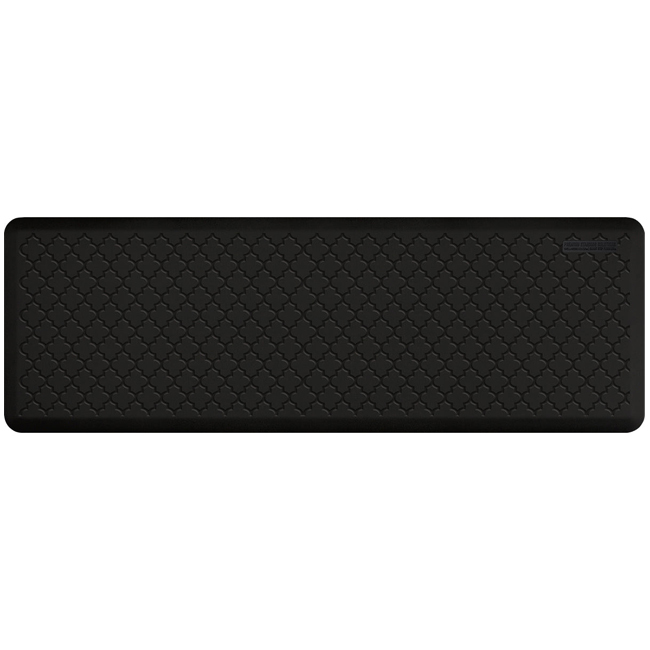 WellnessMats Trellis Collection 6X2 Mat | Black