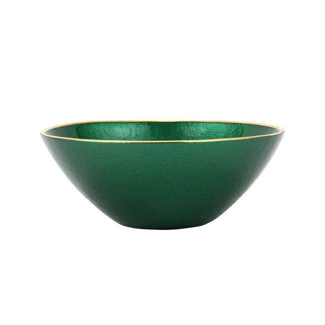 Product Vietri Metallic Glass Emerald Small Bowl