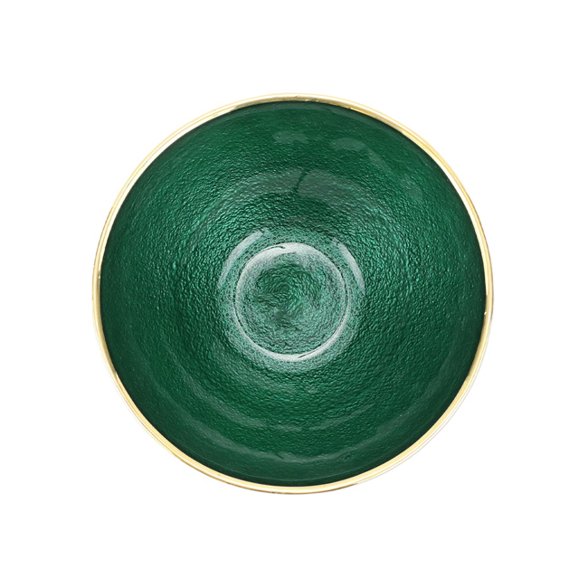 Vietri Metallic Glass Emerald Small Bowl