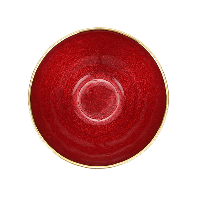 Vietri  Metallic Glass Ruby Small Bowl